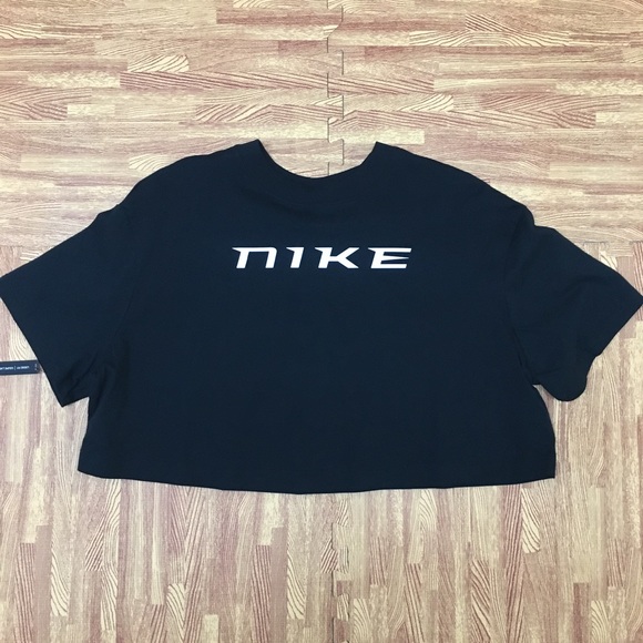 Nike Python Crop Top Tee Black - Picture 5 of 5